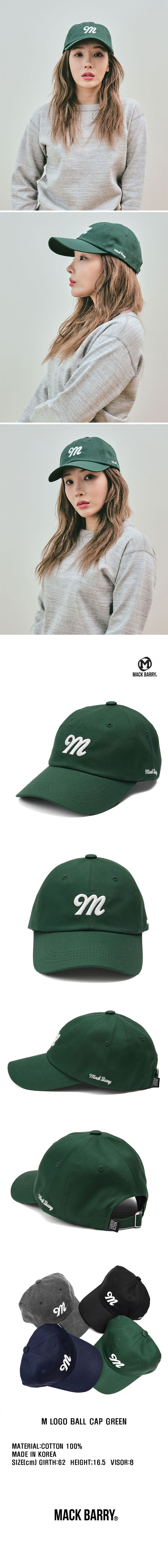 M LOGO BALL CAP GREEN